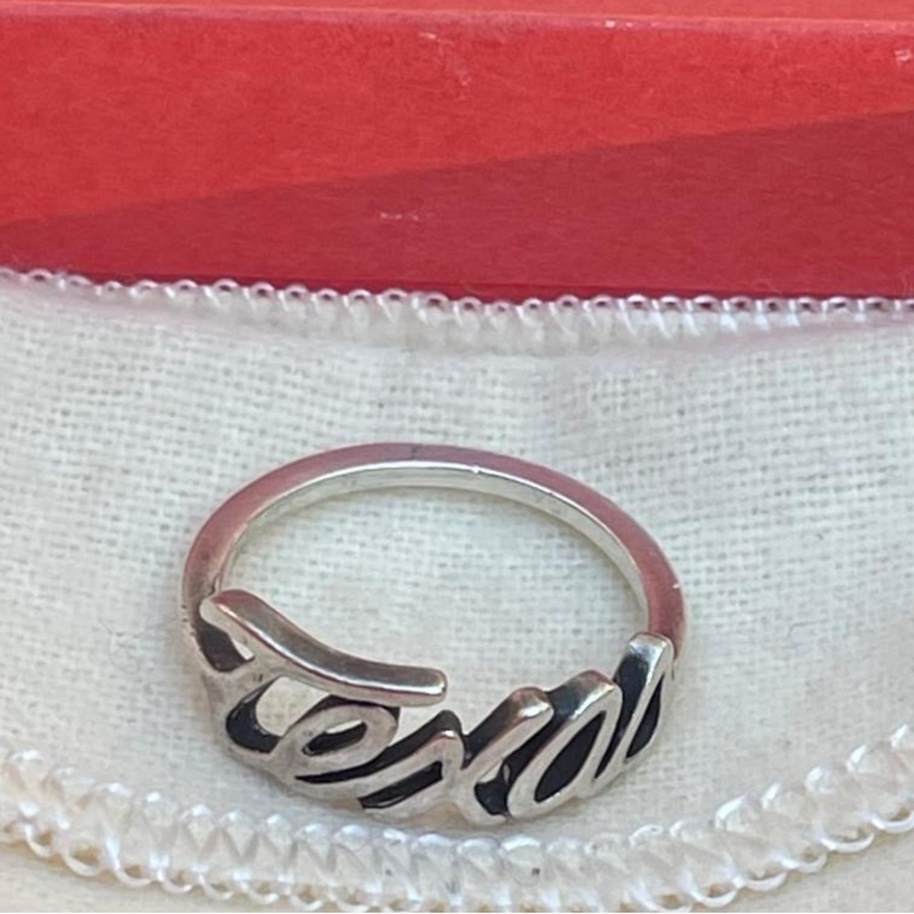James Avery Texas Script Ring - image 1